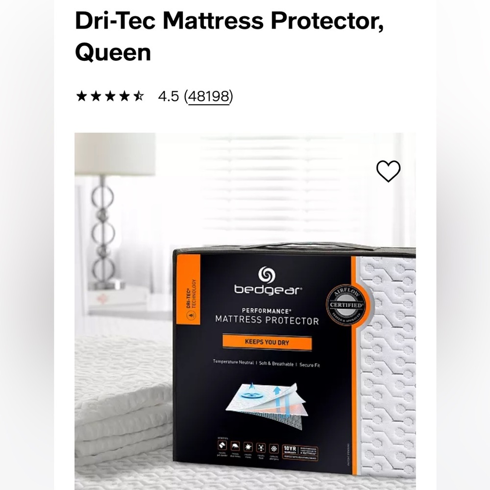 Dri-Tec Mattress Protector, Queen
